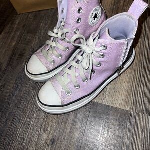 Converse Lavender High-Top Sneakers